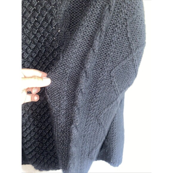 Vintage Cambridge Spirit Wool Fisherman Cable  Knit Cardigan Sweater Button M - Picture 10 of 12